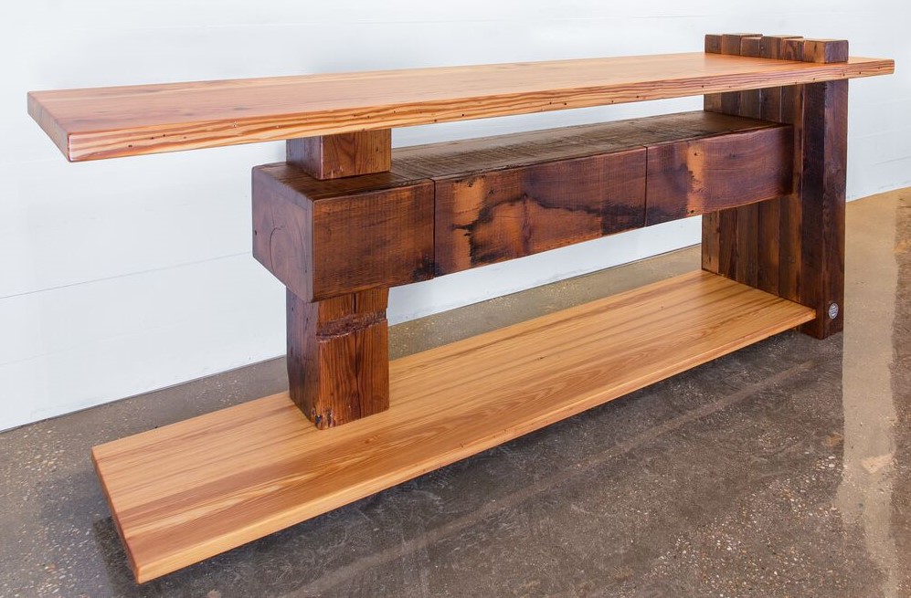 Custom reclaimed wood furniture